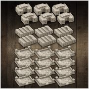 Set de 24 miniaturas de edificios (Frontier Wars)